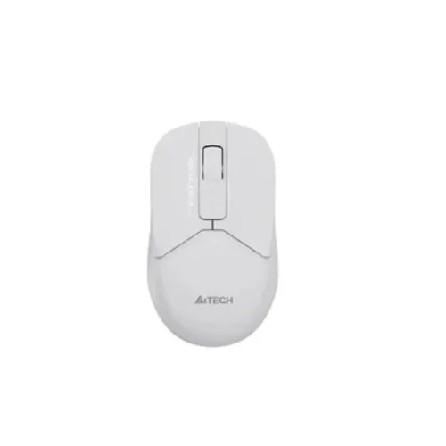 A4tech pc gear A4tech FG12S White Fstyler Silent Click Computer Wireless Mouse front view