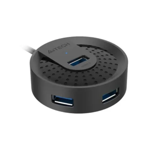 A4tech accessories A4tech HUB-30 Black 3.0 USB HUB front view