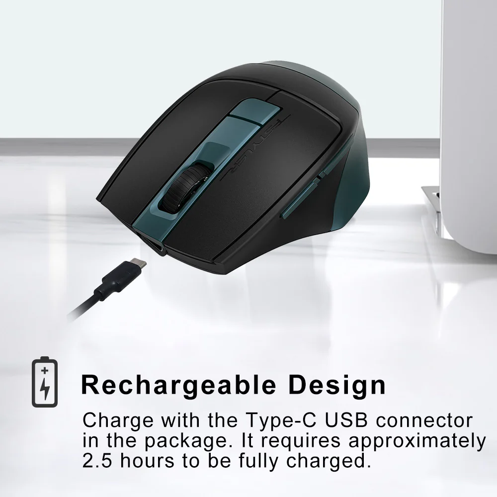 A4tech FB35CS Silent Clicks 2000 DPI Wireless Computer Mouse image 4