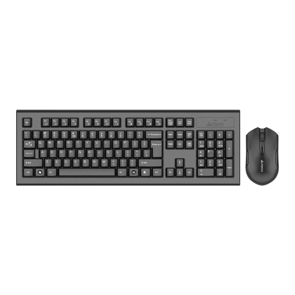 A4tech 3000NS 2.4G Wireless Keyboard And Mouse Office Combo price in Pakistan product image