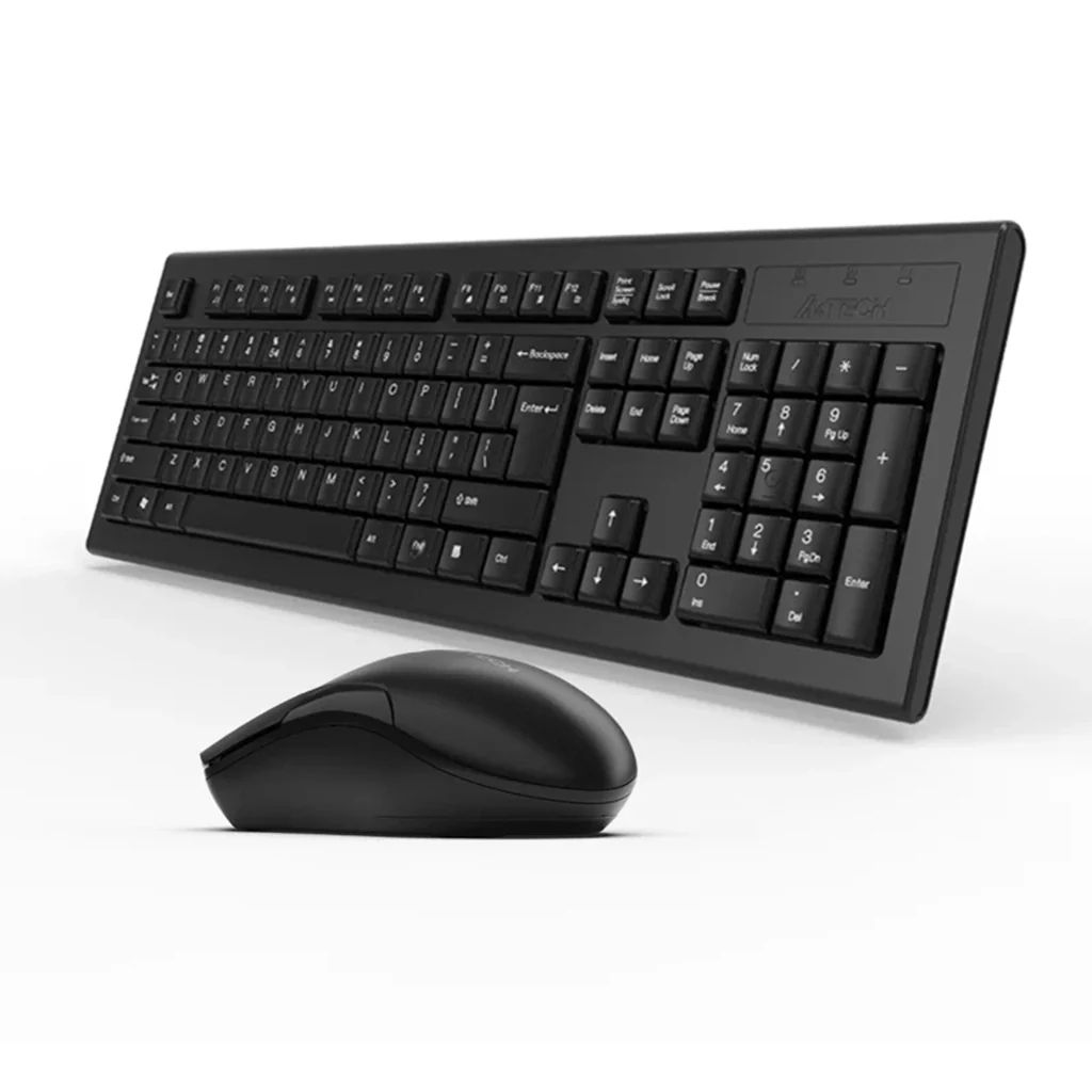 Buy A4tech 3000NS 2.4G Wireless Keyboard And Mouse Office Combo online in Pakistan at WaddaGamer