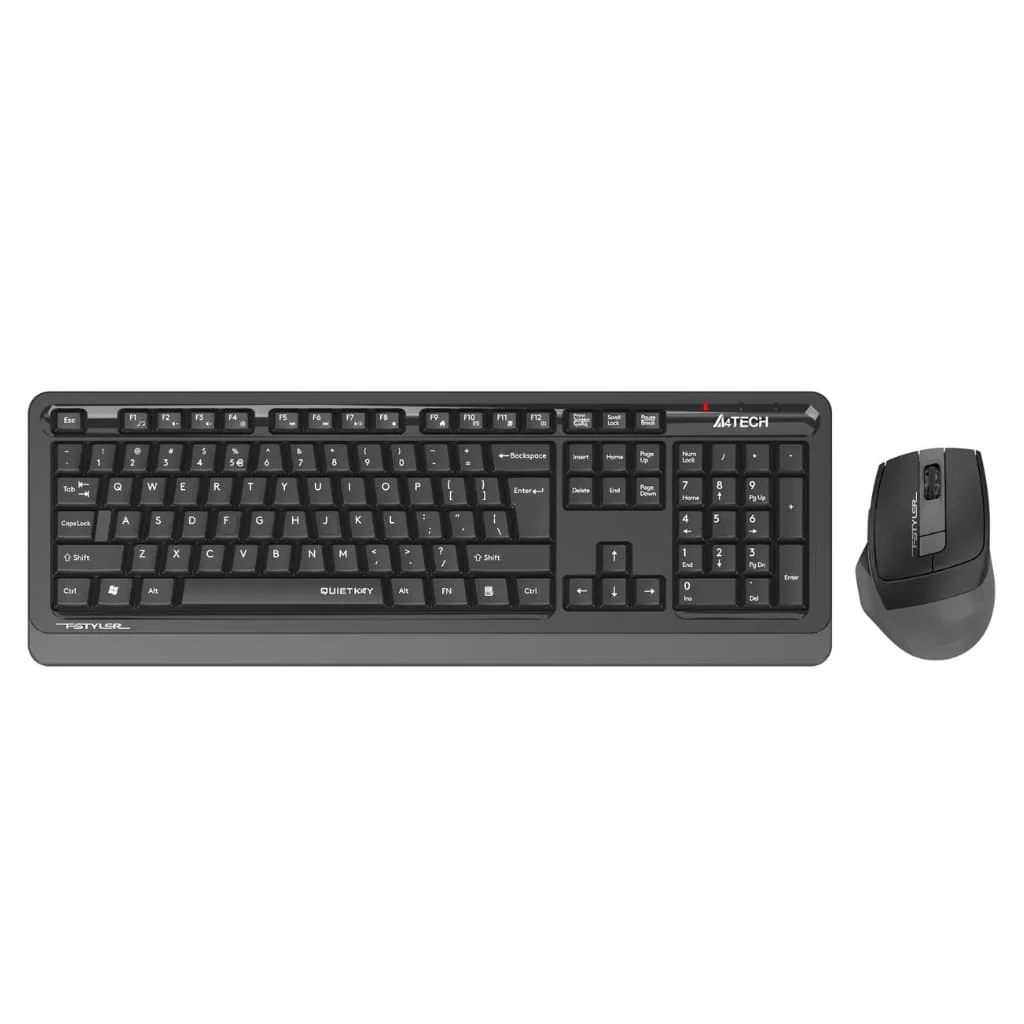 A4tech FGS1035Q Grey 2.4G Quite Key 2-in-1 combo price in Pakistan product image
