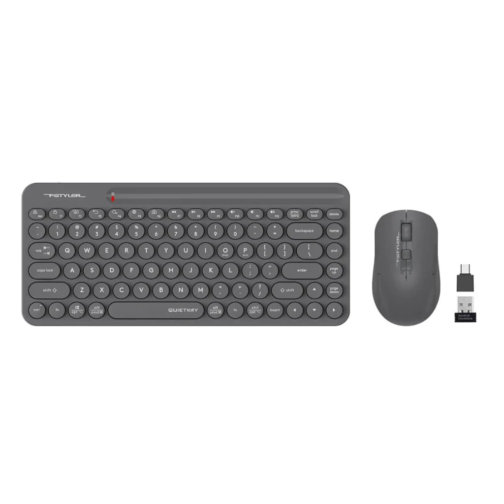 A4tech FG3200 AIR Grey Quite Key 2-in-1 combo price in Pakistan product image