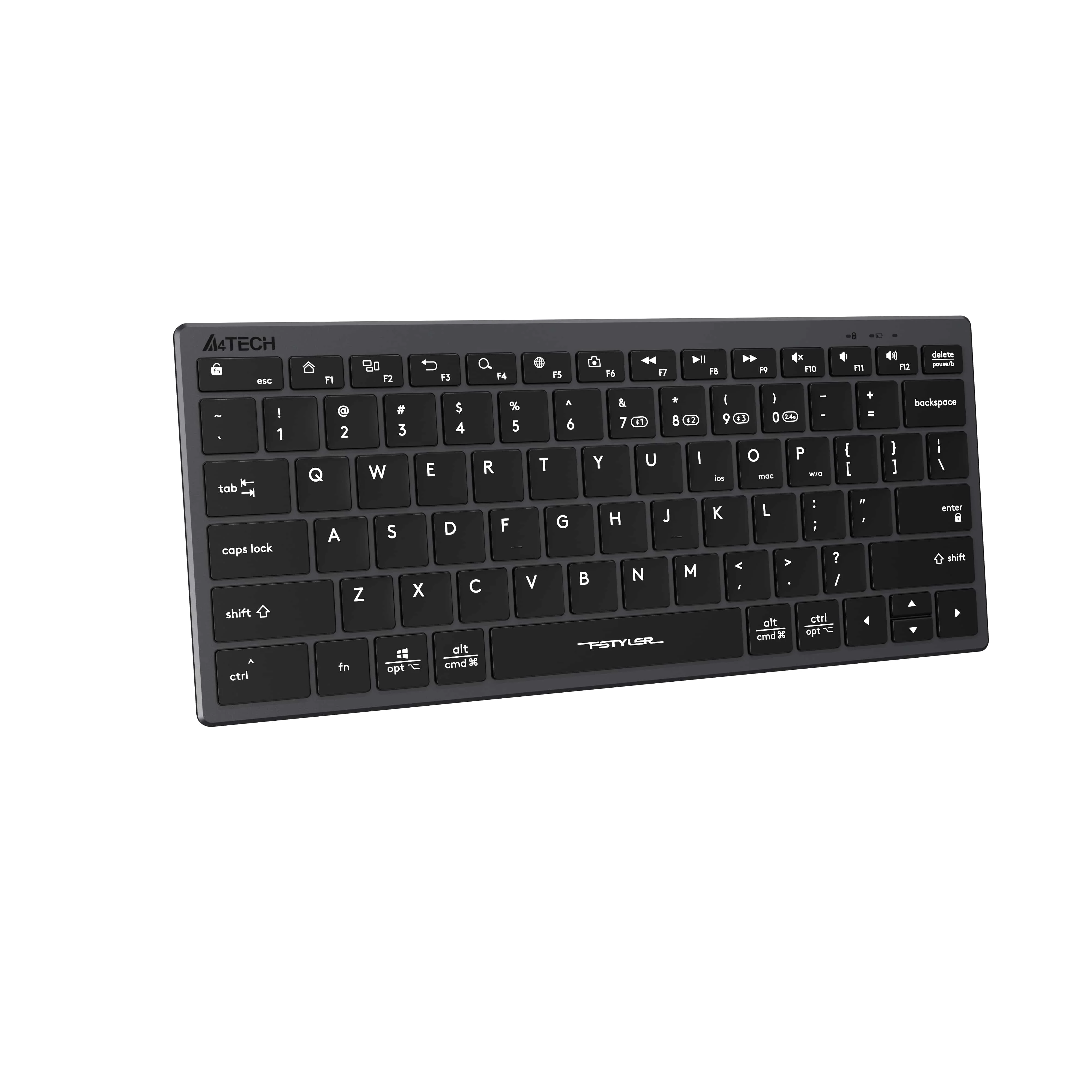 A4Tech pc gear A4tech FBX50C Dual Mode Low Profile Full Office Keyboard front view