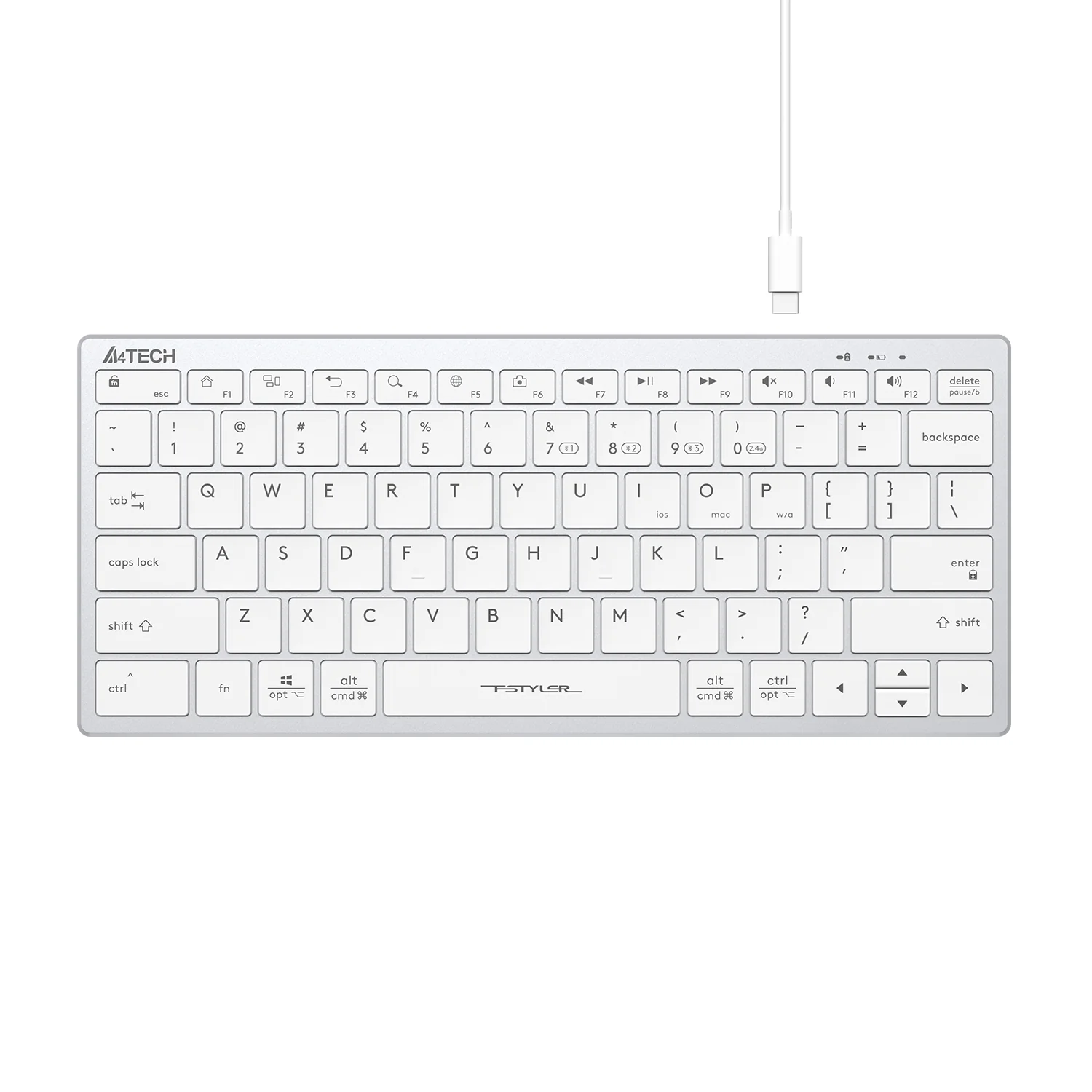 Buy A4tech FBX51C Mini Compact Dual Mode Office Keyboard online in Pakistan at WaddaGamer