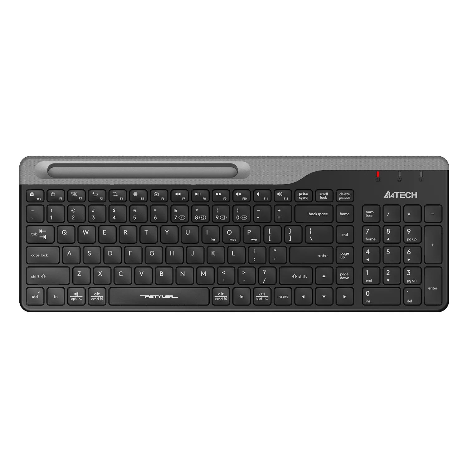 A4tech FBK25 Dual Mode Wireless Quite Keys Office Keyboard price in Pakistan product image
