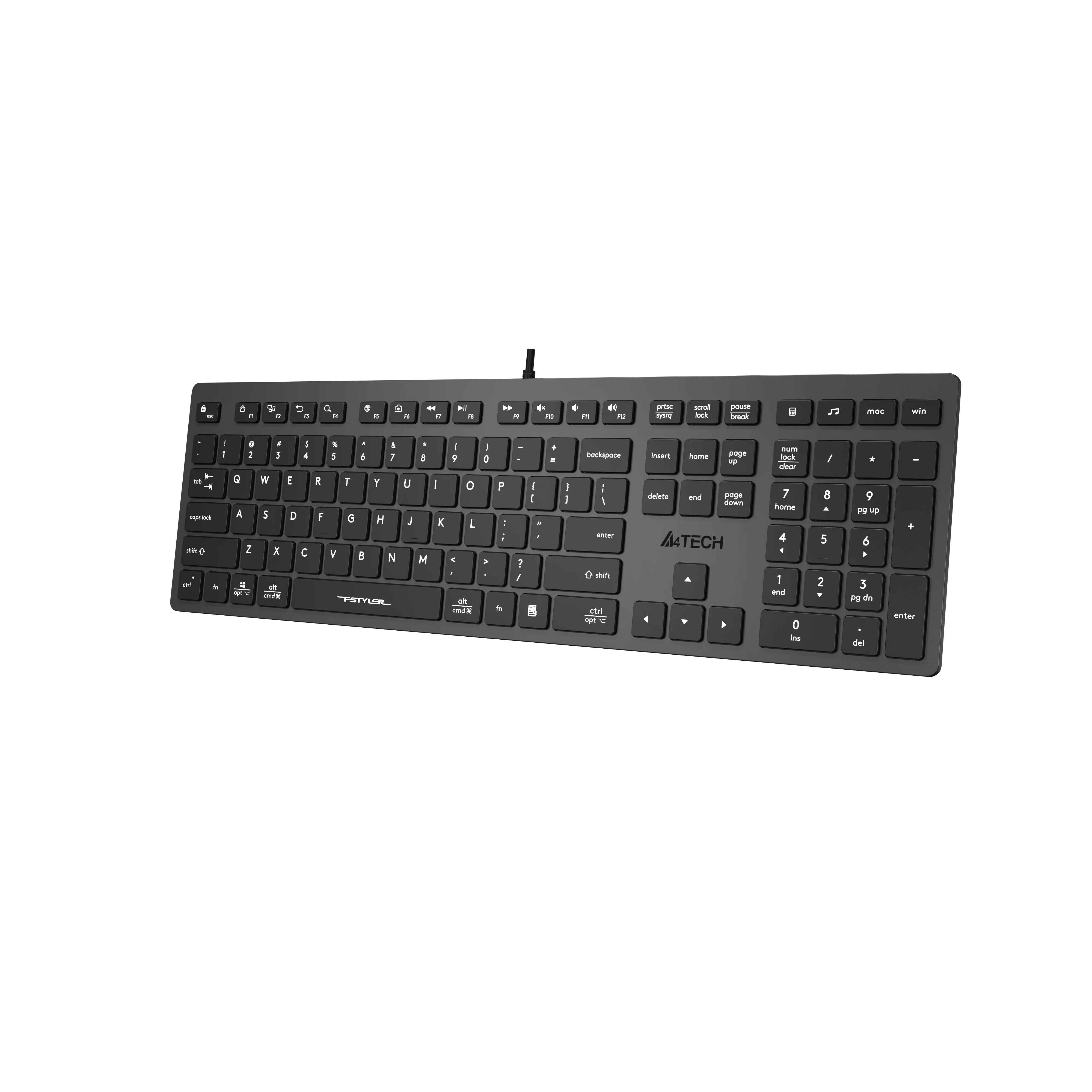 Buy A4tech Fstyler FX50 Scissor Switch Computer Keyboard - Keycaps online in Pakistan at WaddaGamer