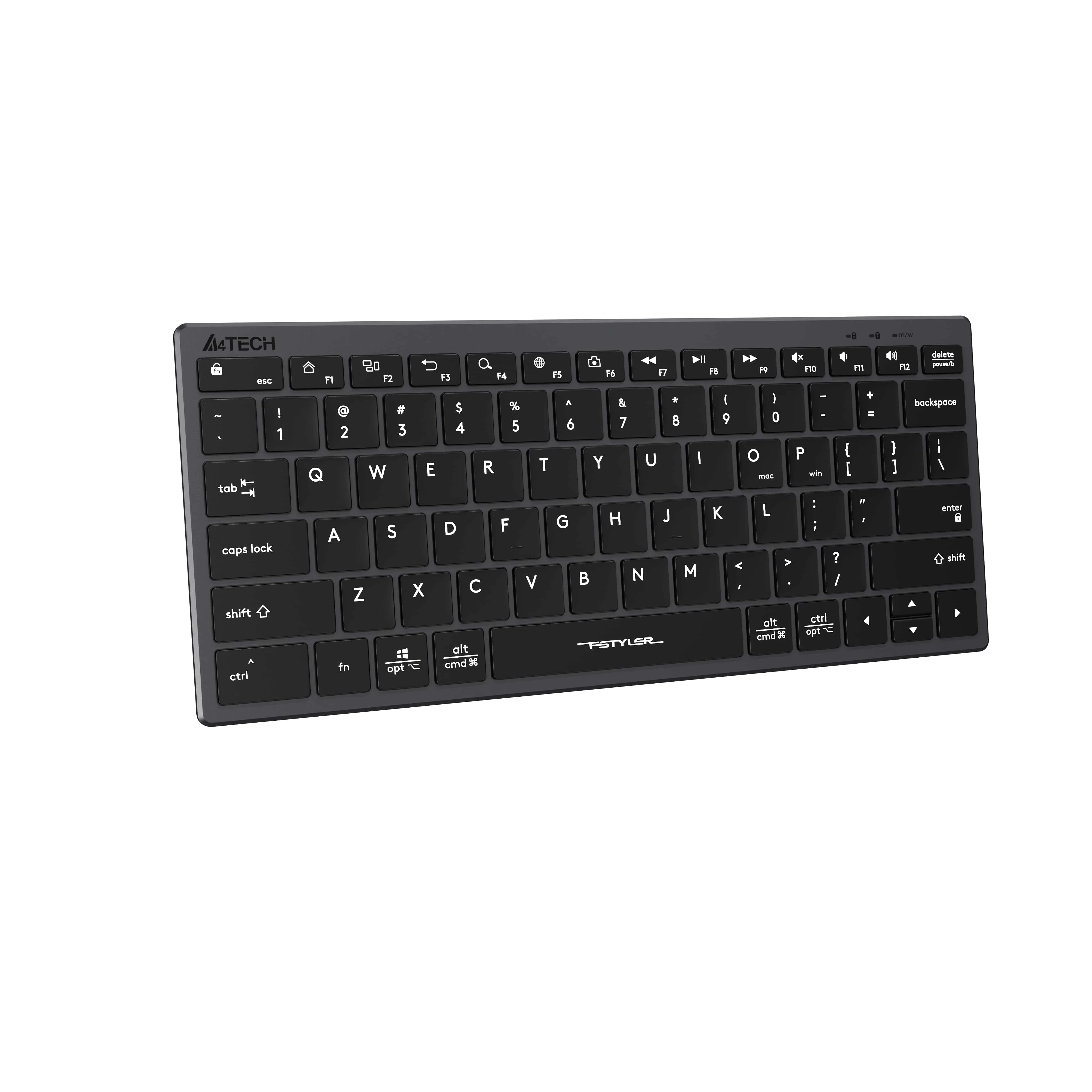A4tech pc gear A4tech Fstyler FX51 Black Scissor Switch Wired Office Keyboard front view