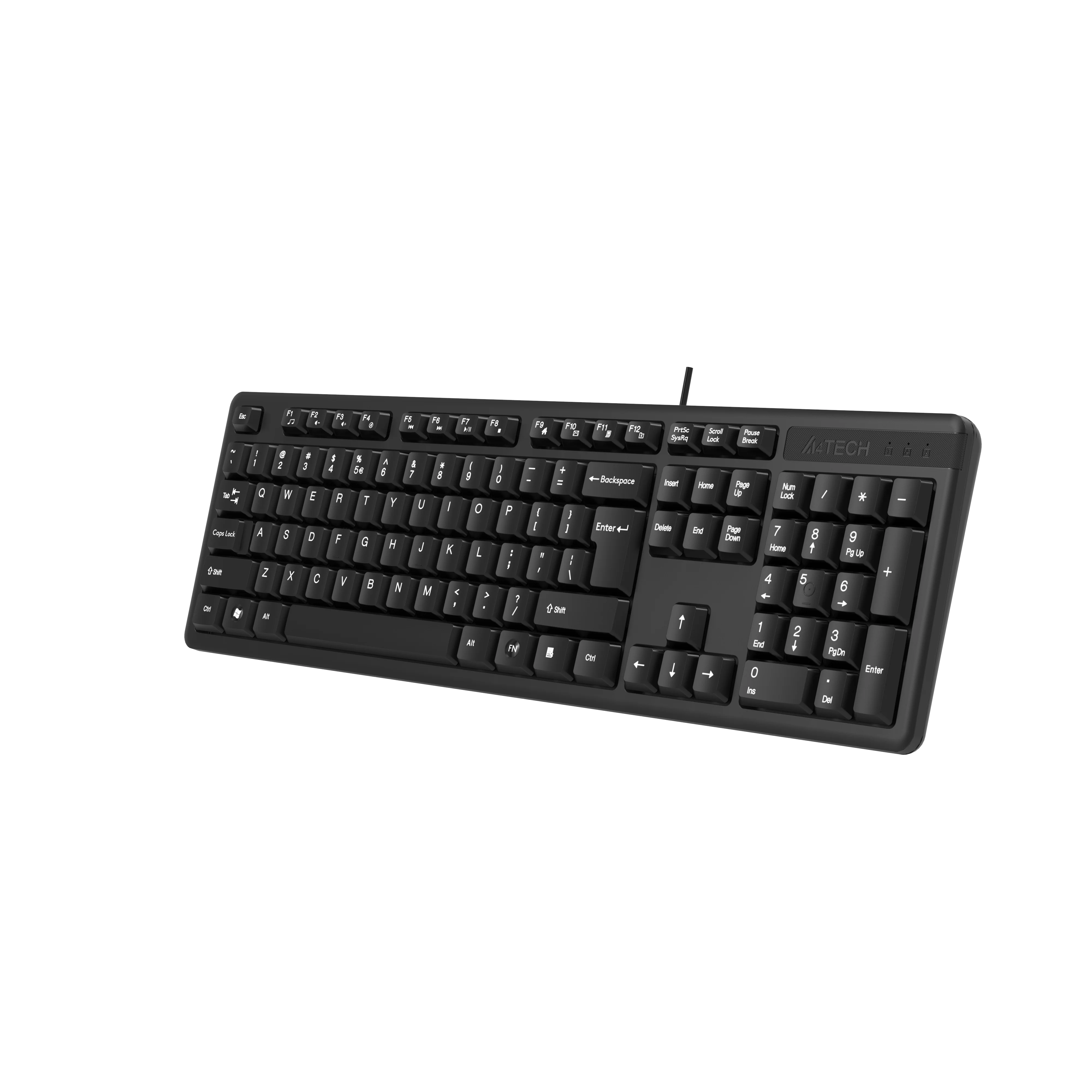 Buy A4tech KK-3 Multimedia FN USB Wired Office Keyboard online in Pakistan at WaddaGamer