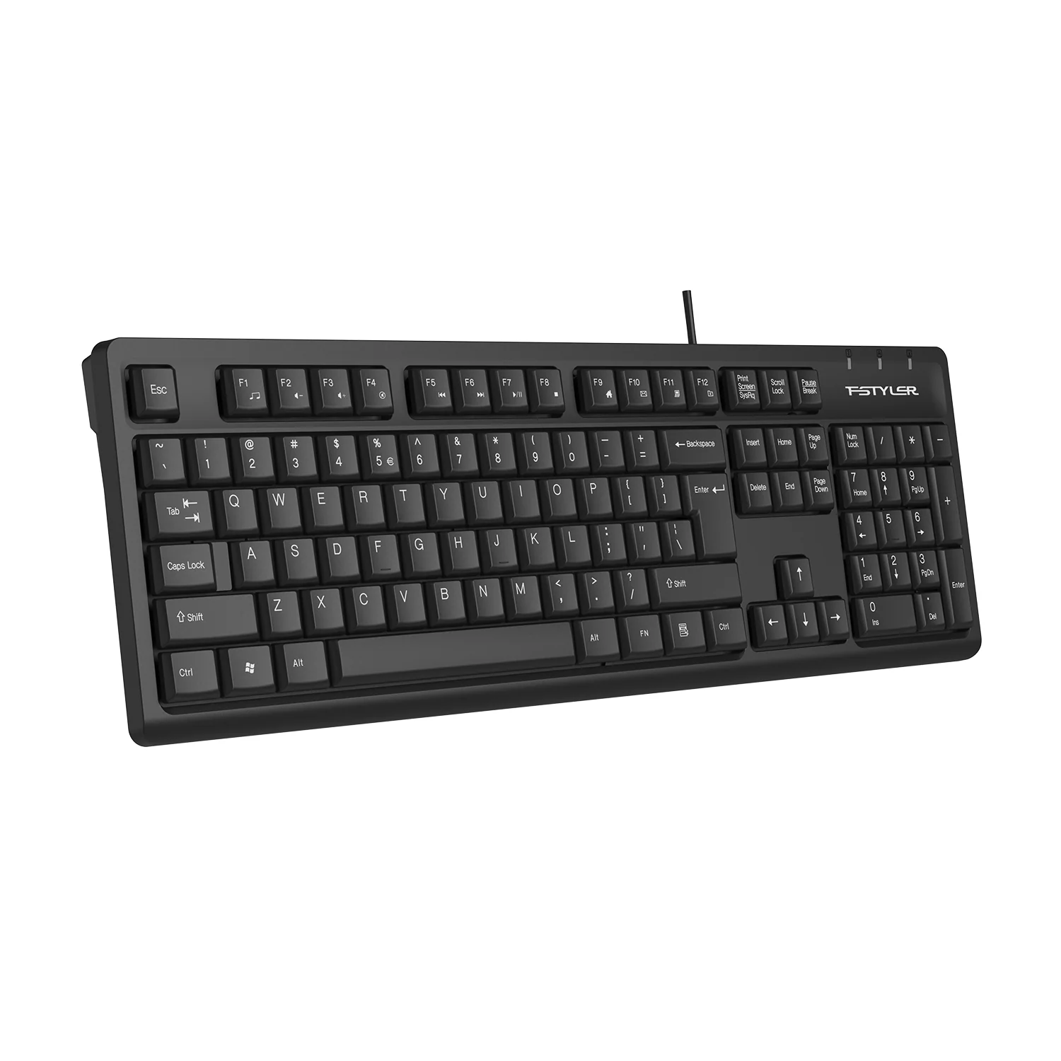 A4tech FK12 Multimedia Comfort USB Wired Computer Keyboard