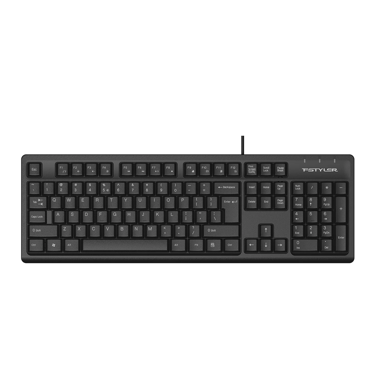 A4tech FK12 Multimedia Comfort USB Wired Computer Keyboard