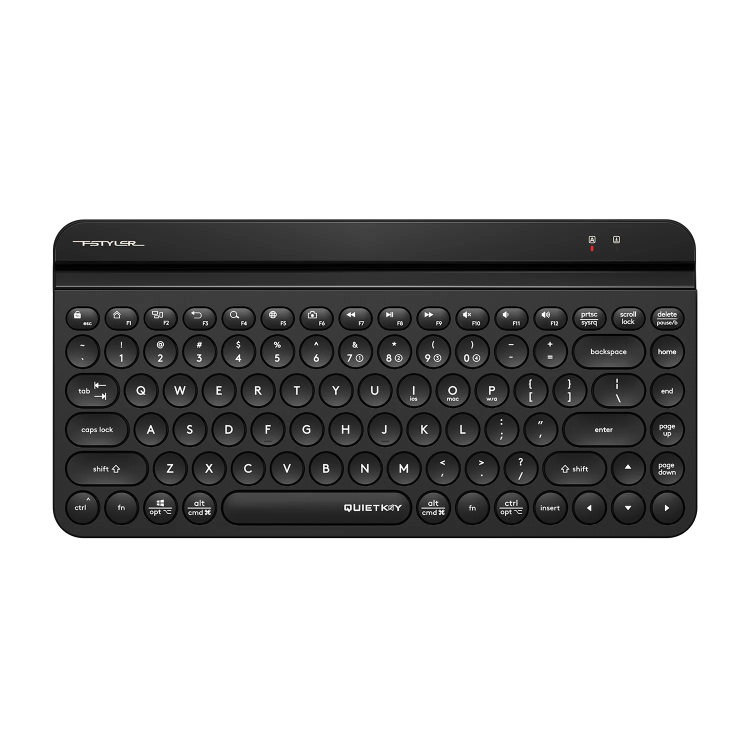 A4tech FBK30 Mini Avocado Black Wireless Round Keycaps Keyboard price in Pakistan product image