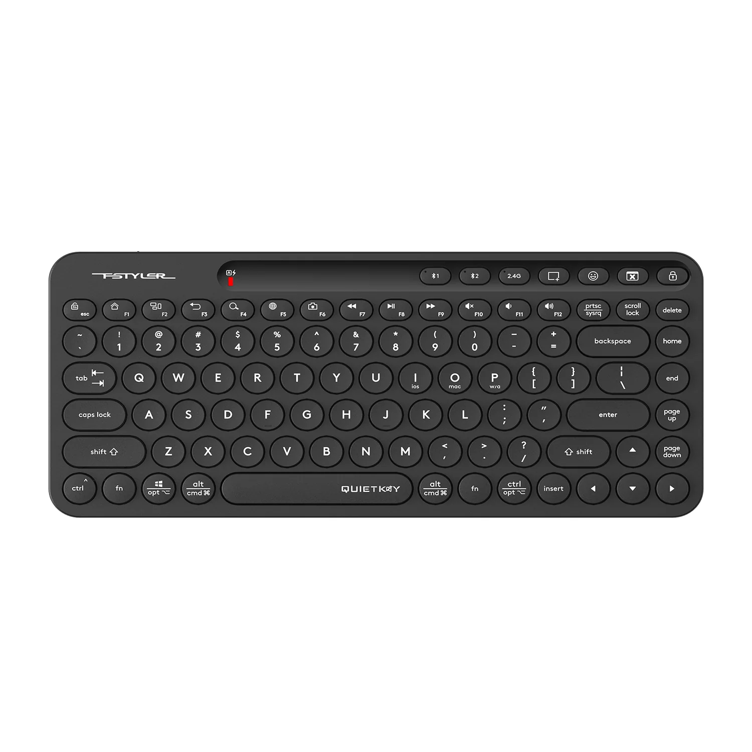 A4tech FBK36C AS QuietKey Mini (BLACK) Wireless Keyboard price in Pakistan product image