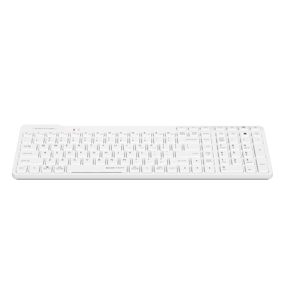 A4tech FBK27C AS QuietKey White Anti Sleep Mode Office Keyboard image 4
