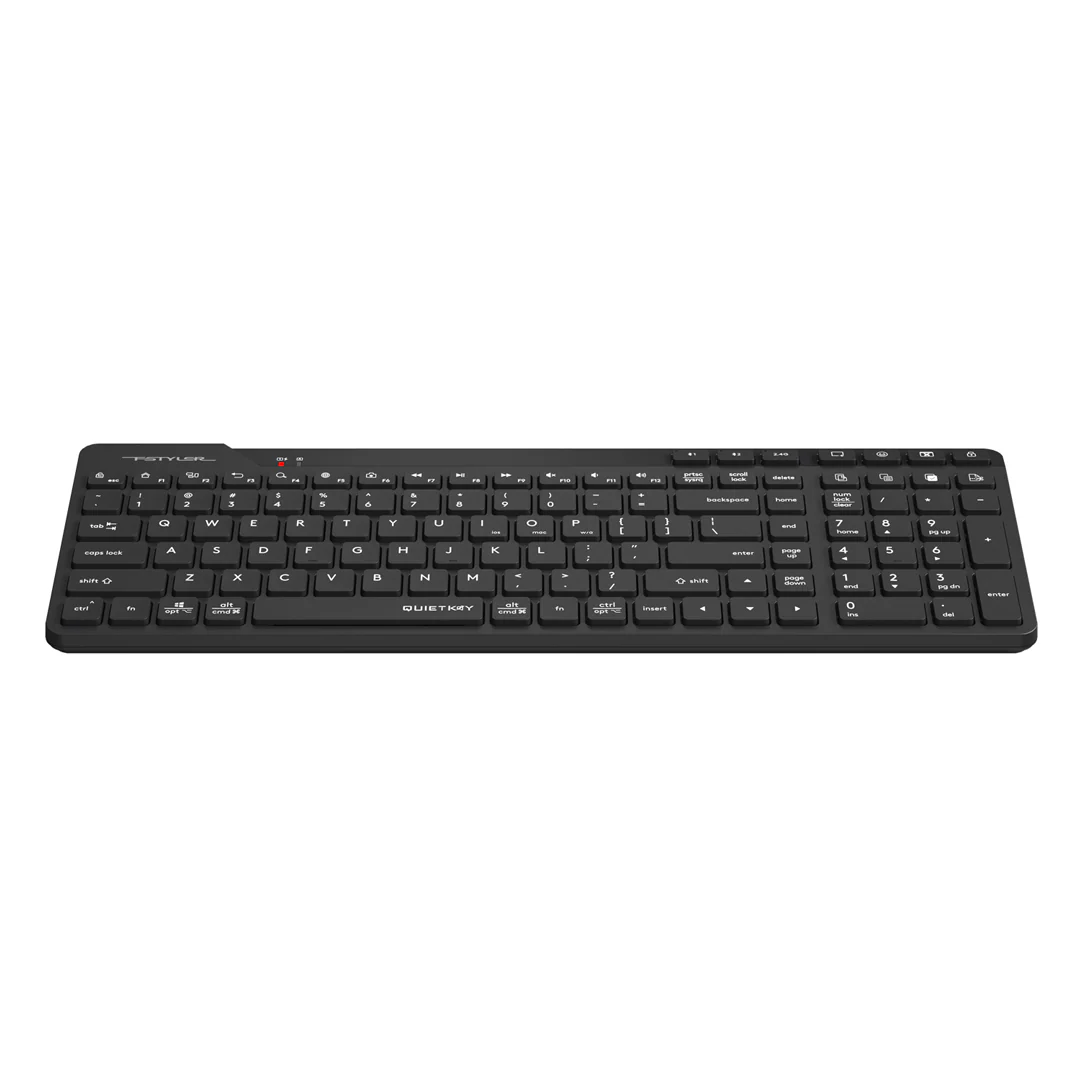A4tech FBK27C AS Black QuietKey Rechargeable Wireless Office Keyboard image 4