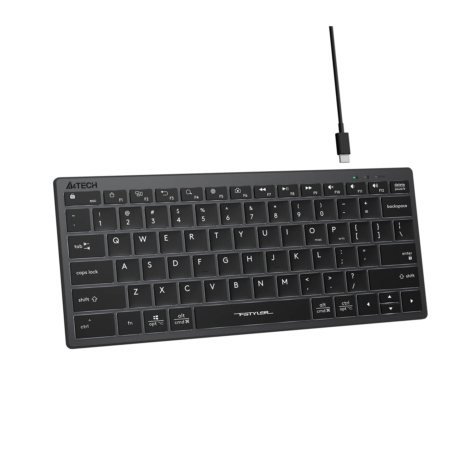 Buy A4tech FX61 Black Slim White Backlit online in Pakistan at WaddaGamer