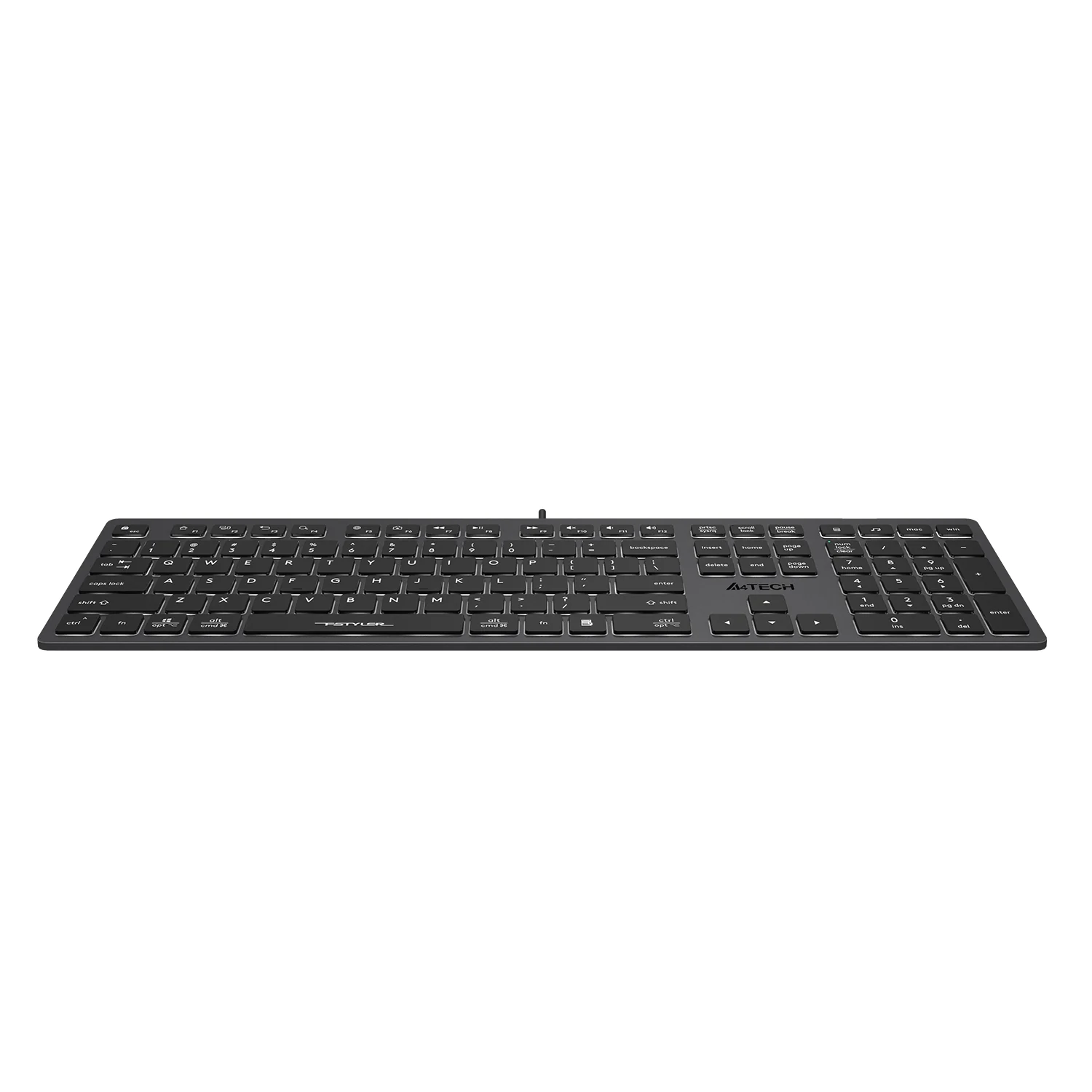 A4tech FX60 Scissor Switch Neon Lighting Low Profile Office Keyboard image 4
