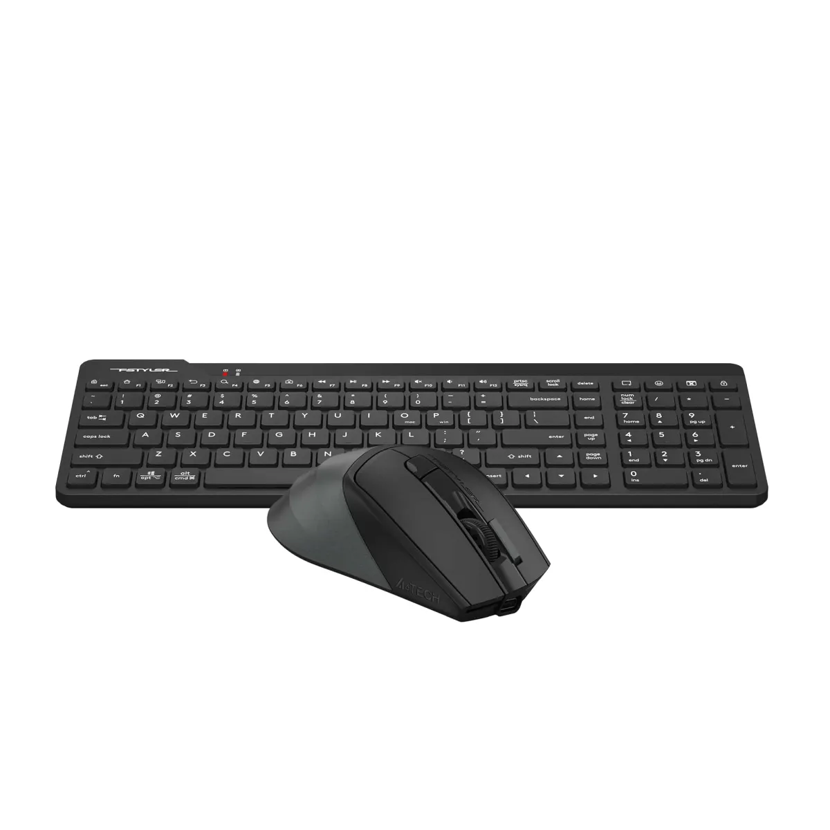 A4tech FG2400 AIR 2 Black Full Size Quite Keyboard & Silent Mouse 2-in-1 Set image 4