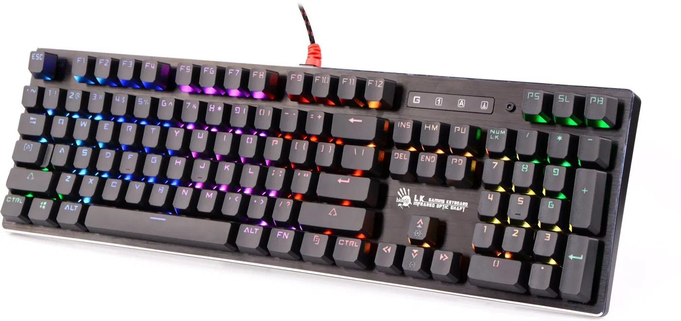 Buy A4tech Bloody B820R Light Strike RGB Animation Gaming Keyboard (Blue Switch) online in Pakistan at WaddaGamer