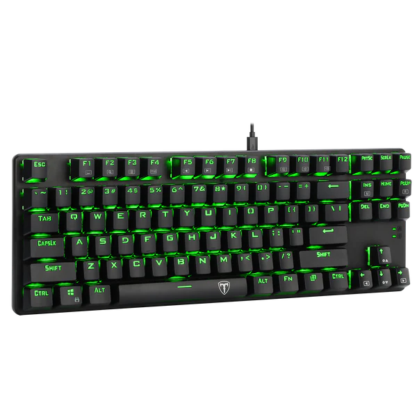 T-Dagger pc gear T-Dagger TGK313 BORA Small Gaming Keyboard front view