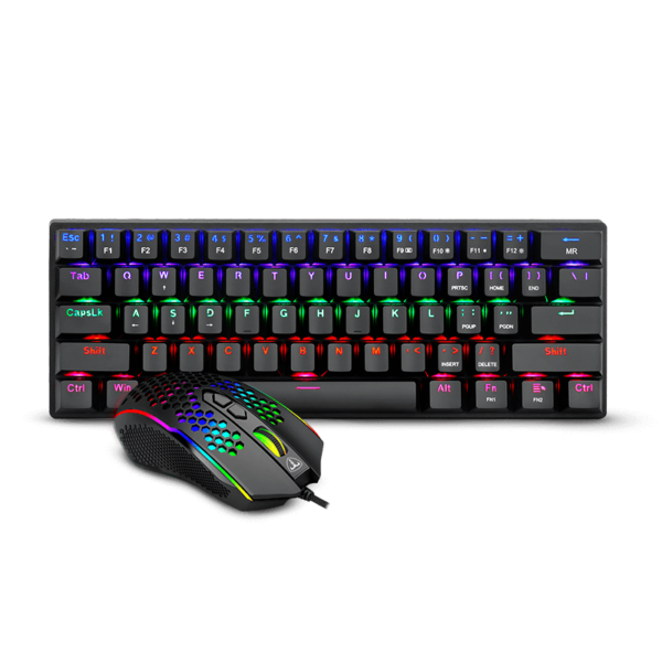 T-Dagger pc gear T-Dagger TGS008 Black 2-in-1 Gaming Combo front view