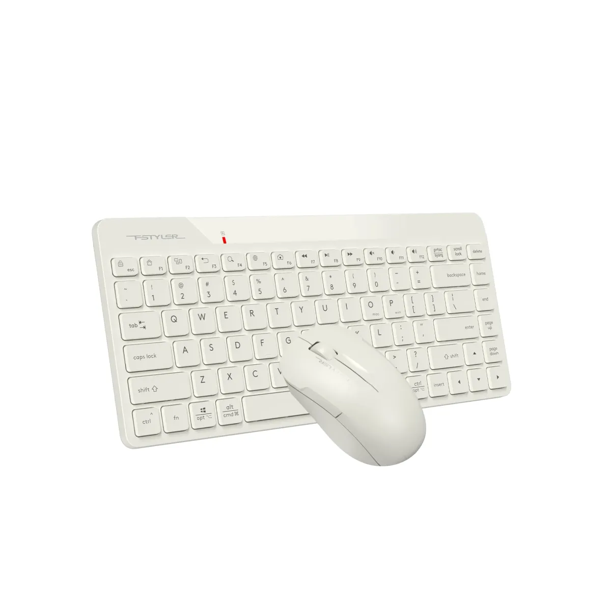 A4tech pc gear A4tech FG2200 AIR2 BEIGE Quite Key Compact Office Combo front view
