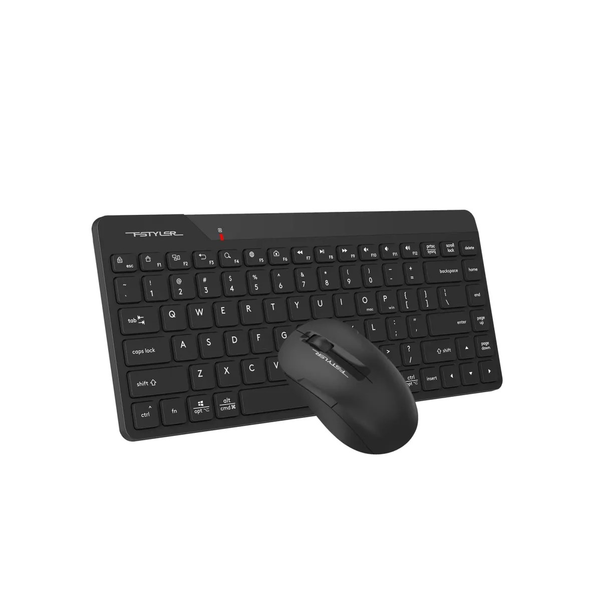A4tech pc gear A4tech FG2200 AIR2 Black Dual Mode Quite Key 2-in-1 Combo front view