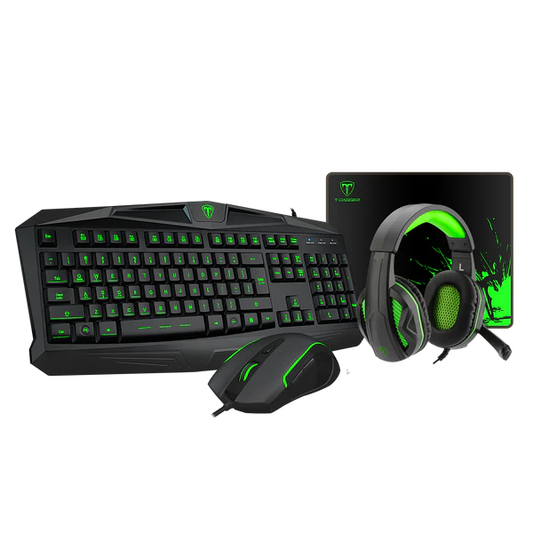 T-Dagger pc gear T-Dagger T-TGS002 4-in-1 Gaming Combo front view