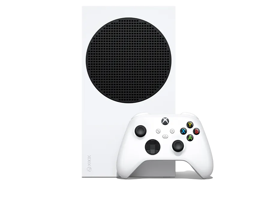 Xbox accessories Microsoft Xbox Series S All Digital Console 512GB SSD - 120FPS - Robot White front view