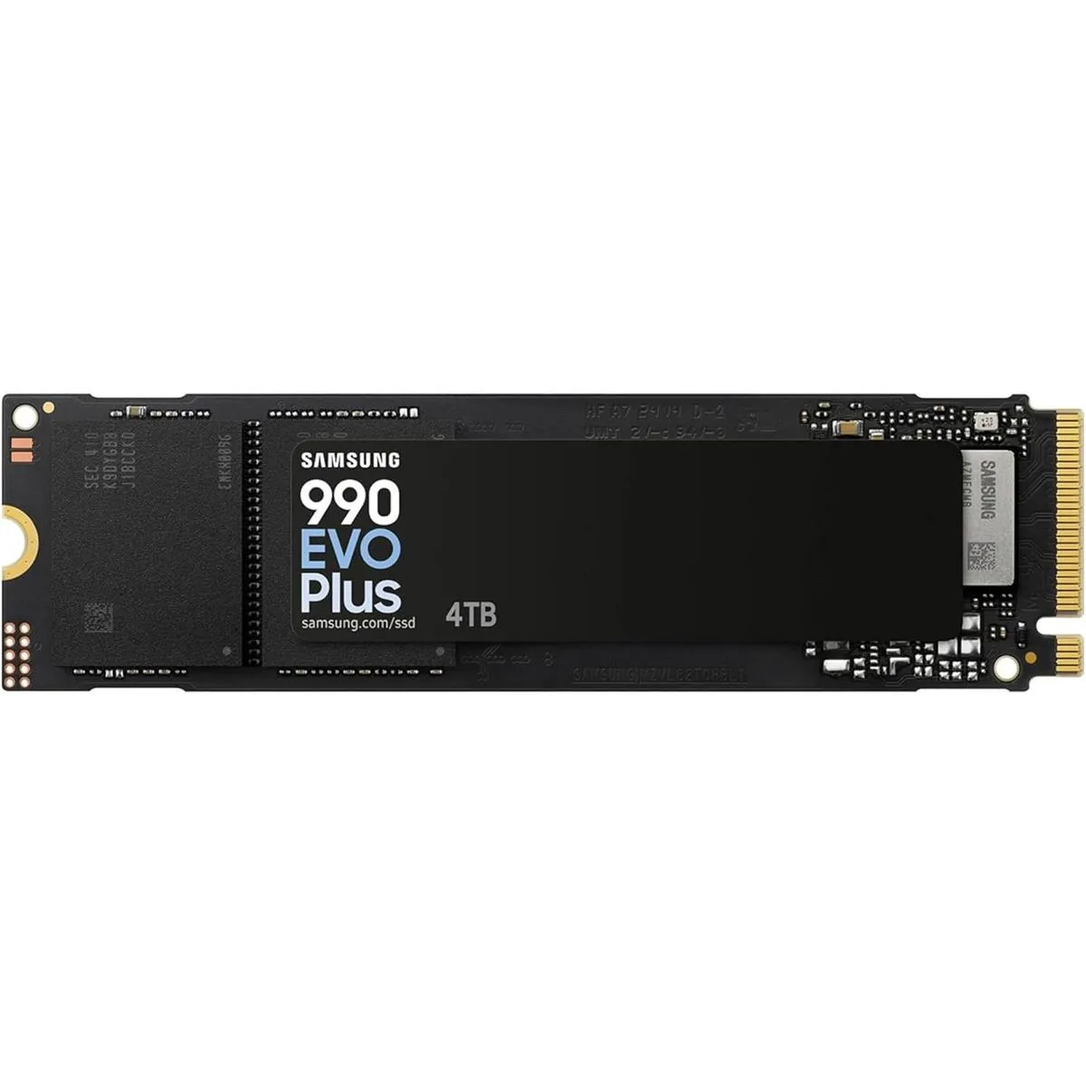 Samsung accessories Samsung 990 EVO Plus 4TB SSD, PCIe Gen 4x4 | Gen 5x2 M.2 2280, Speeds Up-to 7,250 MB/s, Upgrade Storage for PC/Laptops, HMB Technology and Intelligent Turbowrite 2.0 front view
