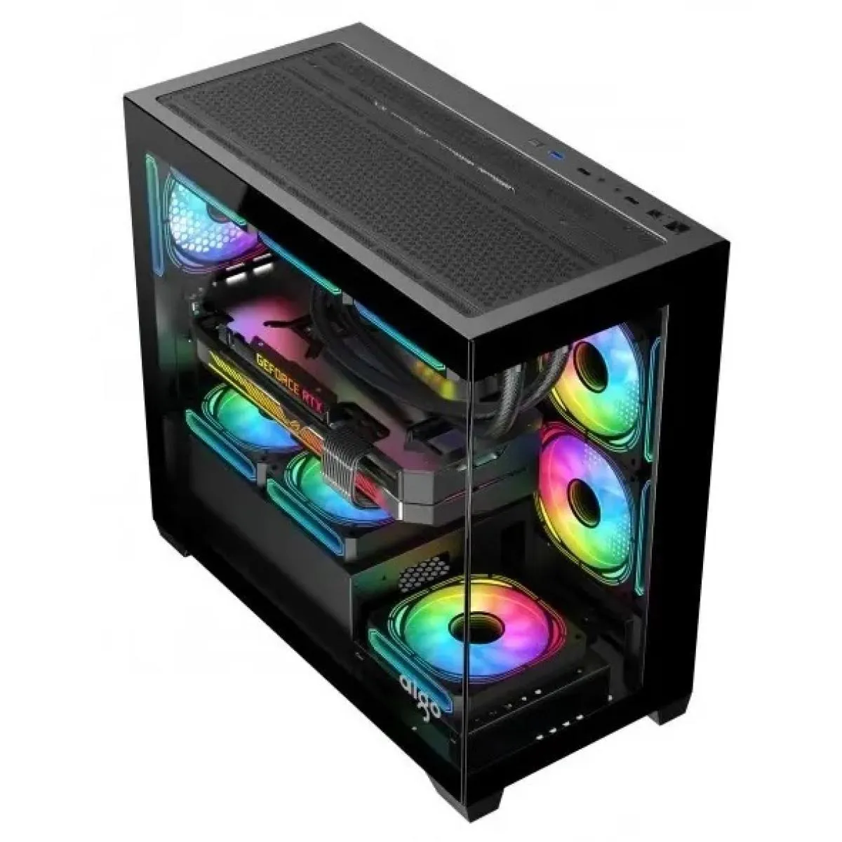 Buy Darkflash C218-Micro (Black) ATX Mid-Tower Tempered Glass Gaming PC Case online in Pakistan at WaddaGamer