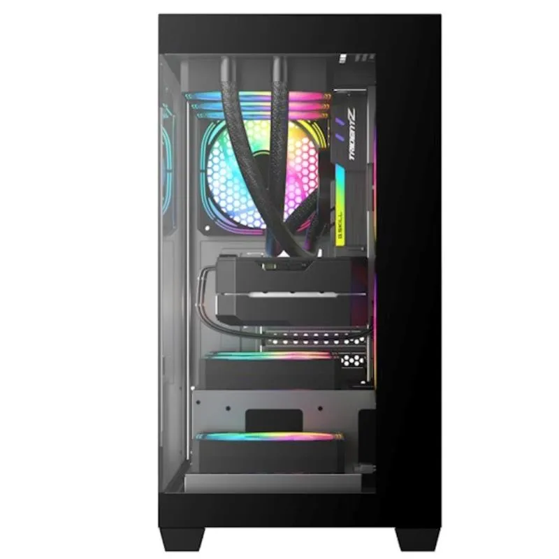Darkflash C218-Micro (Black) ATX Mid-Tower Tempered Glass Gaming PC Case image 4
