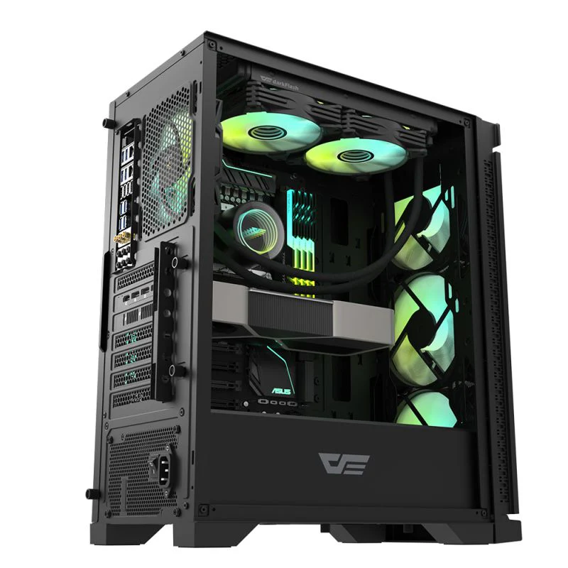 Buy Darkflash DK361 (Black) Hexagon Mesh ATX PC Case online in Pakistan at WaddaGamer