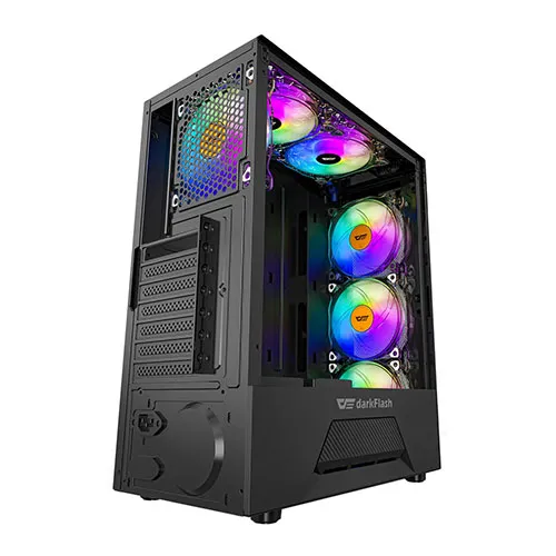 Buy Darkflash LEO (Black) ATX Gaming Pc Case online in Pakistan at WaddaGamer