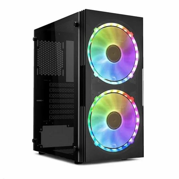 Darkflash BF1 ATX (Black) Tempered Glass Panel Window Mid Tower Gaming Case price in Pakistan product image