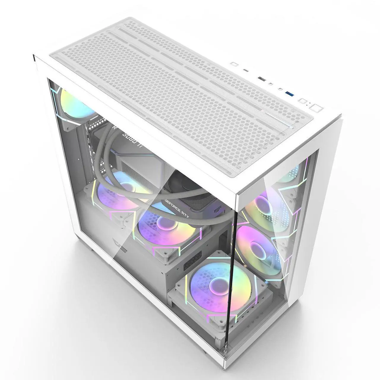 Darkflash DS900 ATX (White) Mid-Tower PC Case image 4