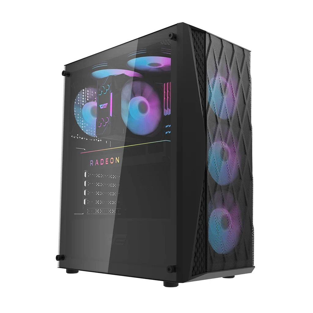 Darkflash DK352 (Black) ATX Mid-Tower Side Tempered Glass Gaming PC Case price in Pakistan product image