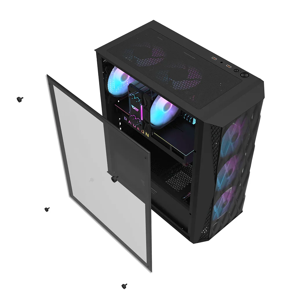 Buy Darkflash DK352 (Black) ATX Mid-Tower Side Tempered Glass Gaming PC Case online in Pakistan at WaddaGamer