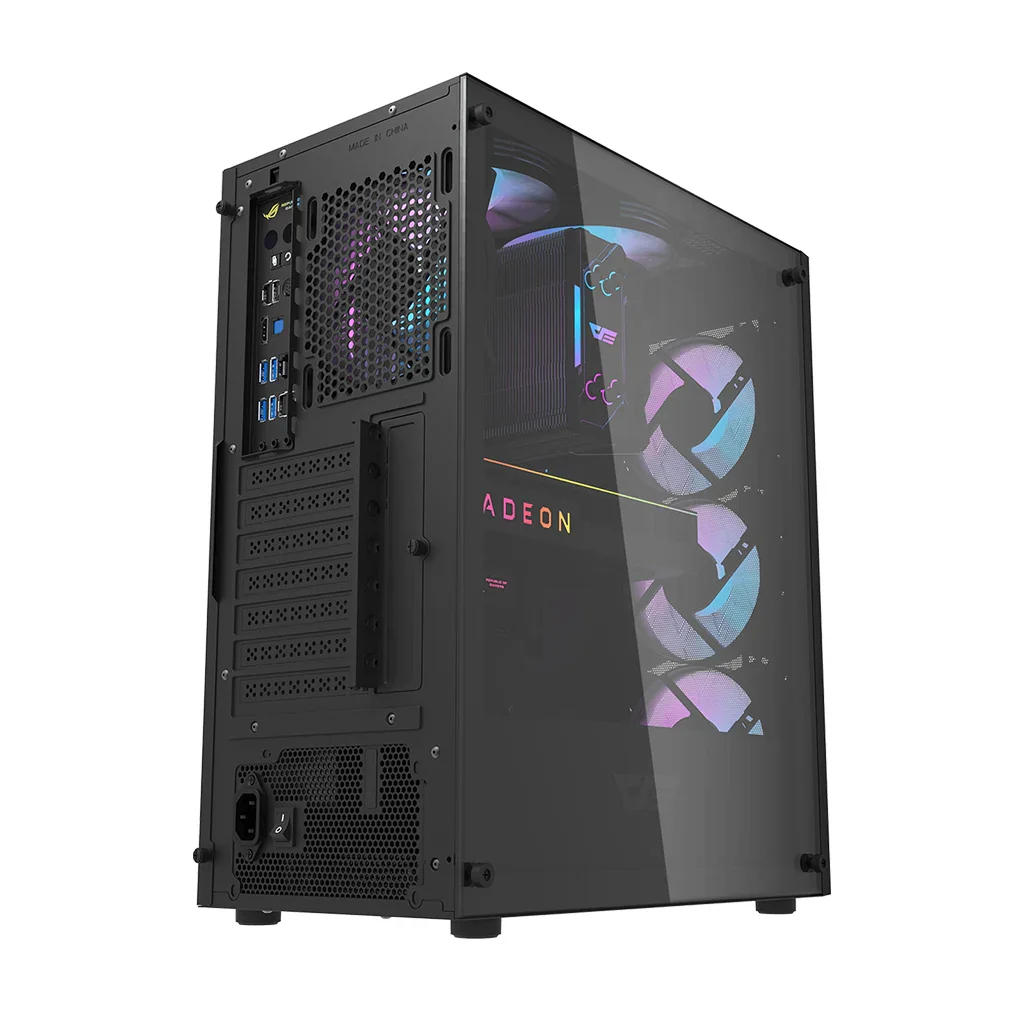 Darkflash DK352 (Black) ATX Mid-Tower Side Tempered Glass Gaming PC Case image 4