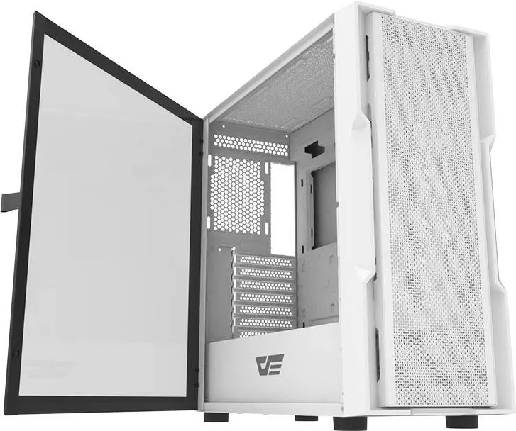 Darkflash DK431 (White) RGB Mid-Tower ATX Gaming PC Case image 4