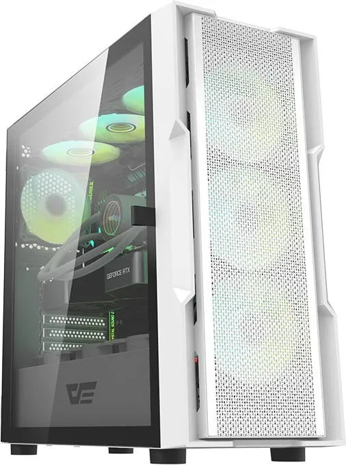 Darkflash DK431 (White) RGB Mid-Tower ATX Gaming PC Case price in Pakistan product image