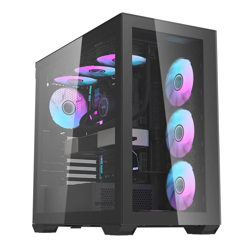 Darkflash DLX4000 (Black) Mesh Selection E-ATX Tempered Glass PC Case price in Pakistan product image