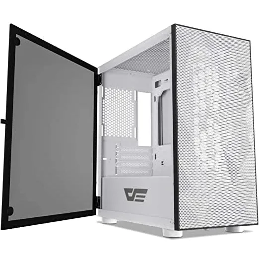 Darkflash DLM21 (White) MESH Micro ATX Mini ITX Tower PC Case price in Pakistan product image