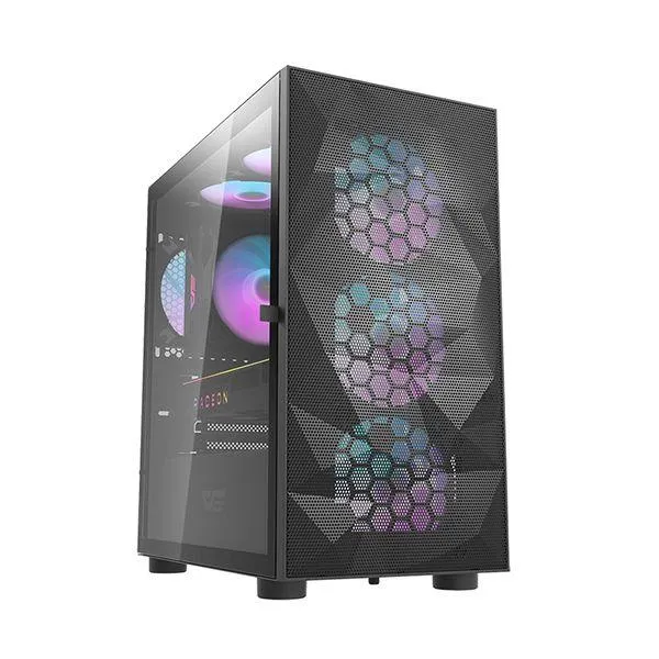 Darkflash DLM21 (Black) MESH Micro ATX Mini ITX Tower PC Case image 4