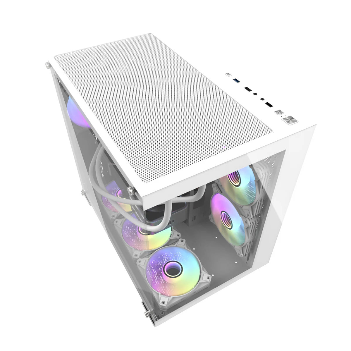 Buy Darkflash C285P (White) ATX Gaming PC Case online in Pakistan at WaddaGamer