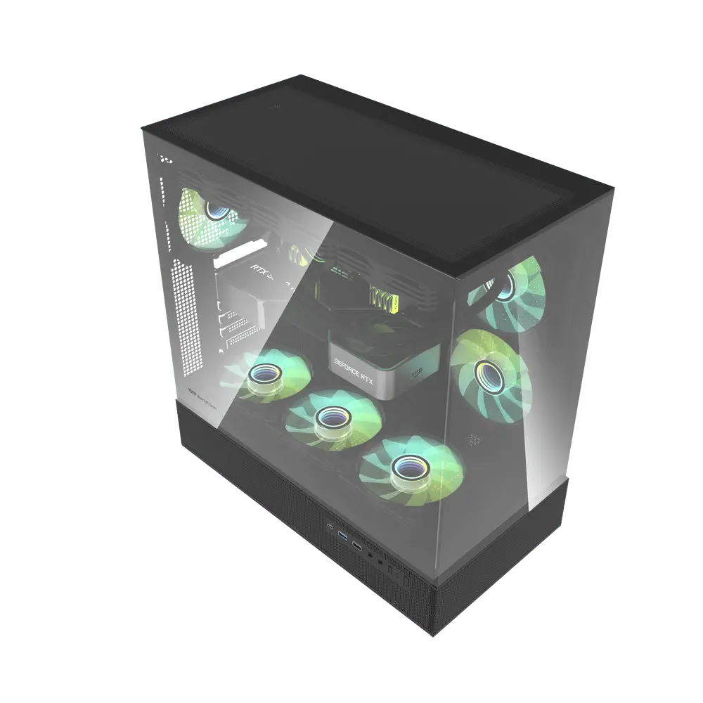 Darkflash DPX90 (Black) Mid-Tower Cabinet ATX PC Case image 4
