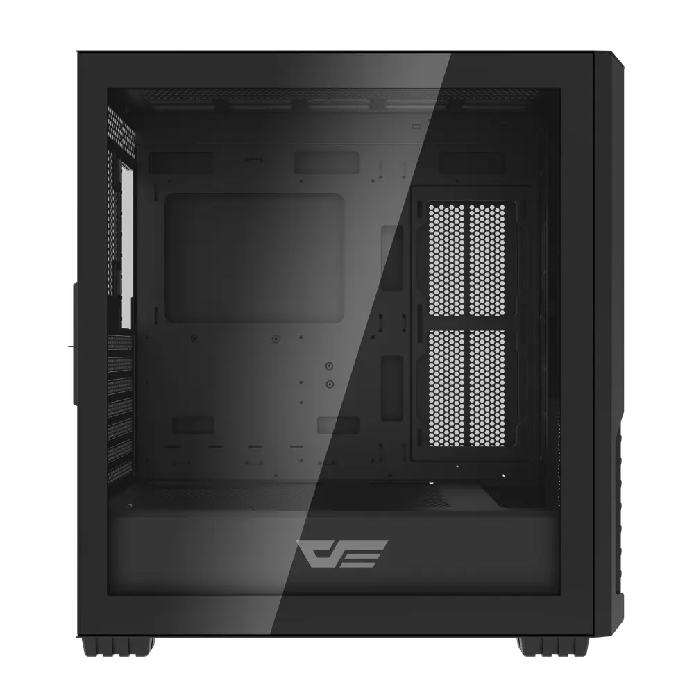 Darkflash pc gear Darkflash DF2100 (Black) ATX Gaming PC Case front view
