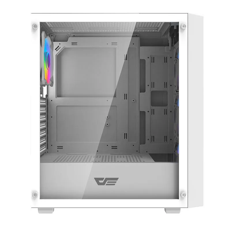 Darkflash pc gear Darkflash DK353 (White) Mini M-ATX PC Case front view