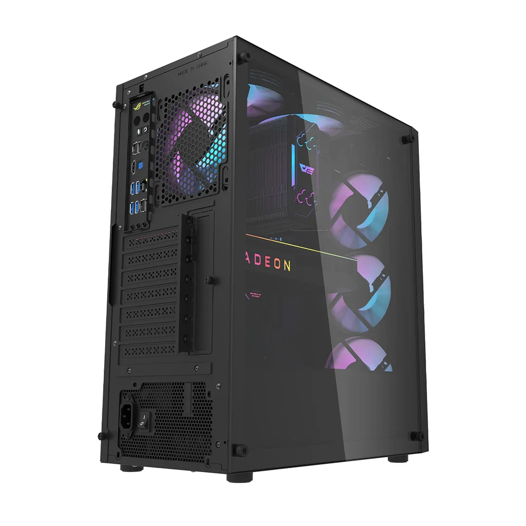 Darkflash DK351 (Black) ATX Mesh Dragon With 4 ARGB Fans Mid-Tower Gaming PC Case image 4