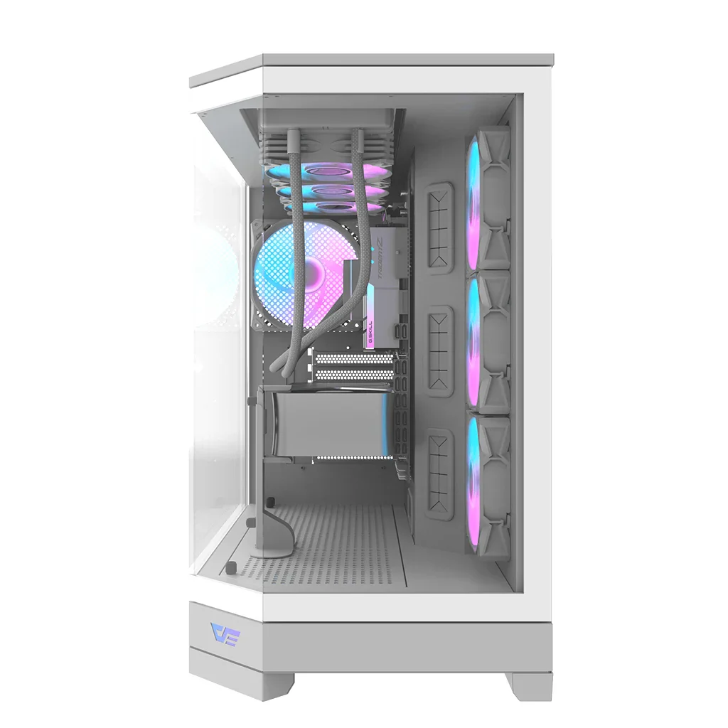 Buy Darkflash DQX90 (White) ATX Mid-Tower Super Glass Vertical GPU PC Case online in Pakistan at WaddaGamer
